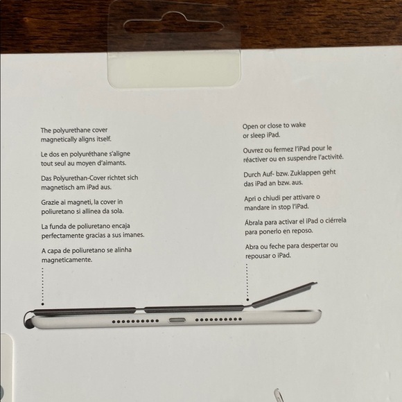 Apple Blue Tablet Cover with Tri-Fold Design and Smooth Finish - Picture 6 of 6